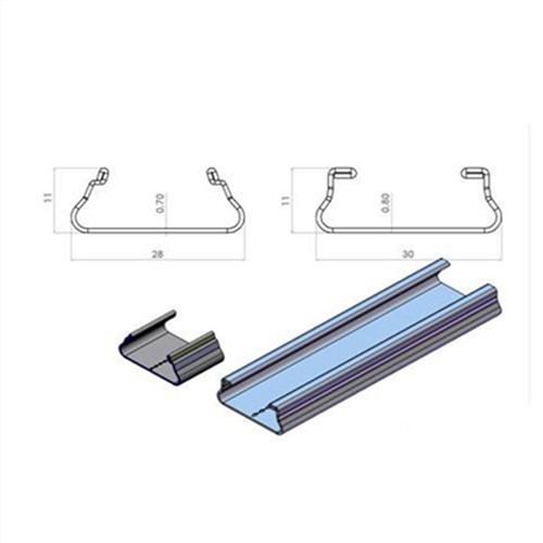 Konektor Saluran Lokal Profil Aluminium Greenhouse
