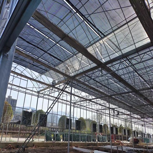 Sistem Shading Bagian Dalam Rumah Kaca Multi Span